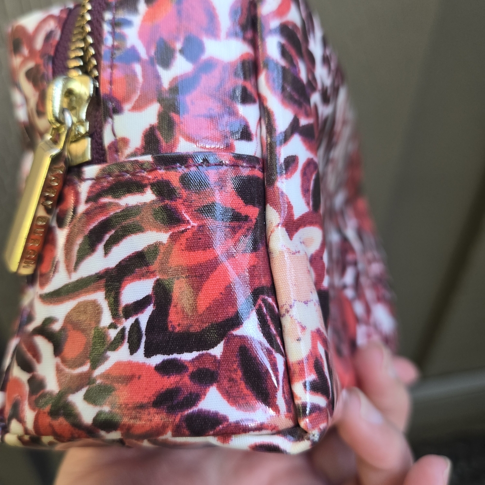 Tory Burch Red Floral Cosmetic Bag - Picture 11 of 16